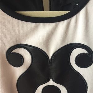 Victoria Beckham for Target Dresses - Black & White Dress with leather appliqué Victoria Beckham for Target Dresses - Black & White Dress with leather appliqué